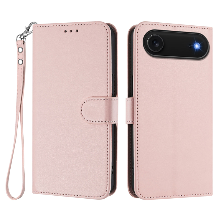 iPhone Air Plånboksfodral Läder med Handledsrem - Rosa | 2353 | AlltMobil