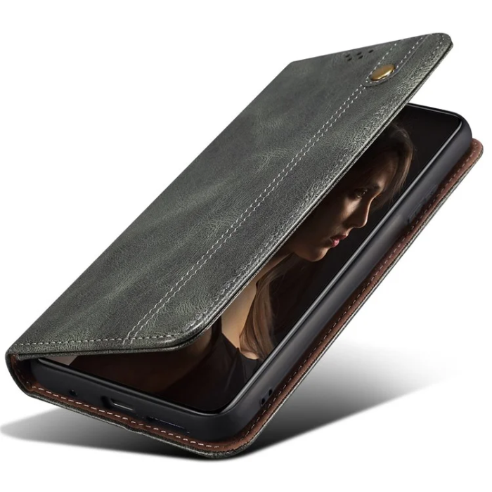A-One Brand - Xiaomi 15 Ultra Plånboksfodral Horse Texture Waxy - Grön