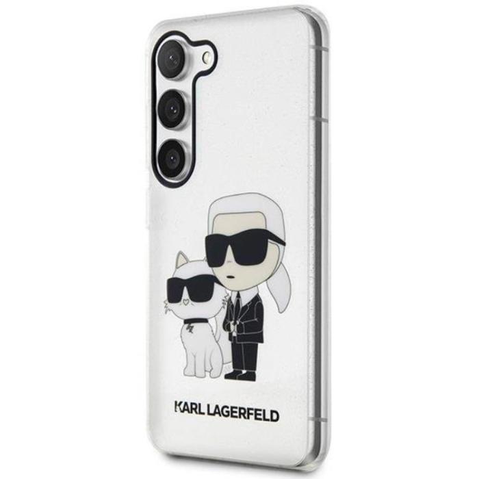 KARL LAGERFELD - Karl Lagerfeld Galaxy S23 Plus Mobilskal Gliter Karl Choupette