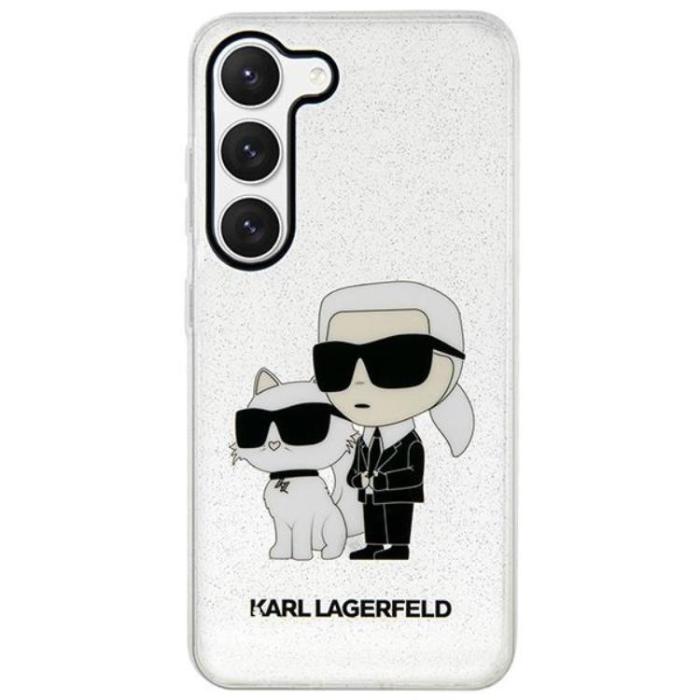 KARL LAGERFELD - Karl Lagerfeld Galaxy S23 Plus Mobilskal Gliter Karl Choupette