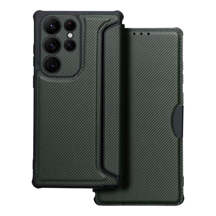 OEM - Galaxy S23 Ultra Fodral Razor Book - Grön