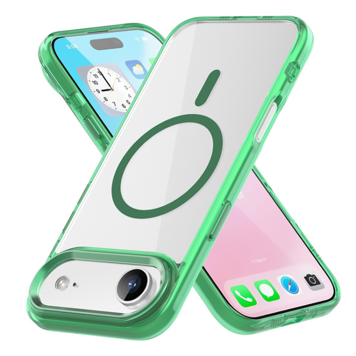 A-One Brand - iPhone Air Mobilskal MagSafe TPU+PC - Transparent Grön