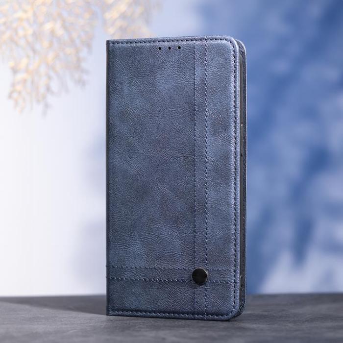 OEM - Motorola Moto E14/G04/G24 Plånboksfodral Smart Seam - Marinblå