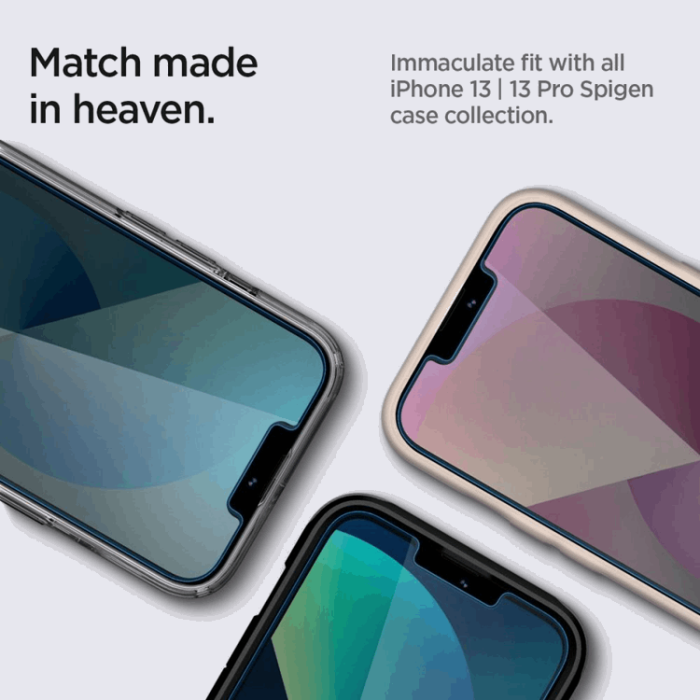 Spigen - Spigen 2-Pack Privacy Härdat Glas Skärmskydd iPhone 13 Pro Max