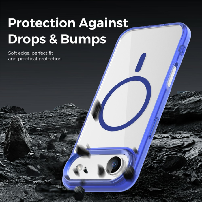 A-One Brand - iPhone Air Mobilskal MagSafe TPU+PC Transparent - Sapphire