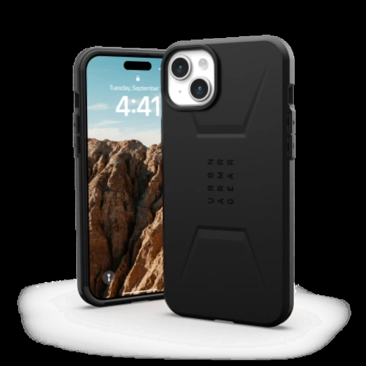 UAG iPhone 15 Plus Mobilskal Magsafe Civilian - Svart | 2353 | AlltMobil
