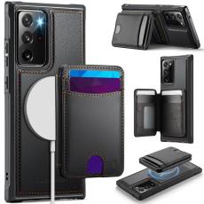 OEM - JEEHOOD Samsung Galaxy Note20 Ultra Fodral KonstL&auml;der - Svart