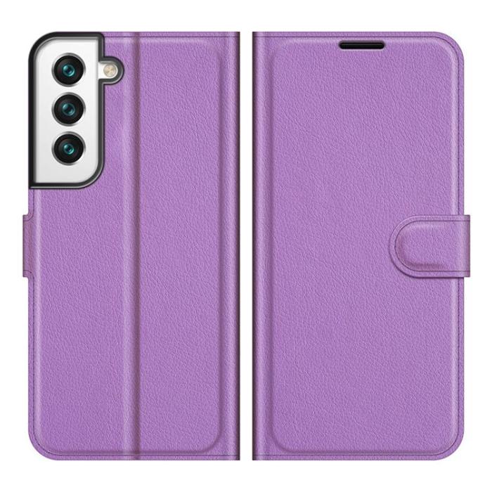 OEM - Litchi Magnetic Fodral Galaxy S22 Plus 5G - Lila