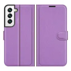 OEM - Litchi Magnetic Fodral Galaxy S22 Plus 5G - Lila