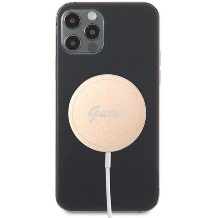 Guess - Guess Magsafe Trådlös Laddare 15W - Guld