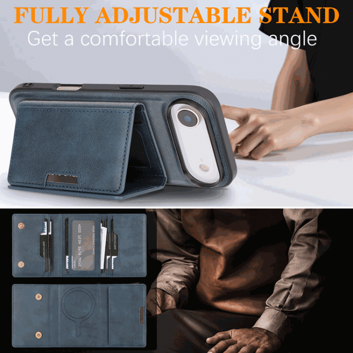 A-One Brand - iPhone Air Mobilskal MagSafe Kickstand Tri-fold Korthållare