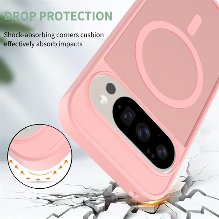 A-One Brand - Google Pixel 10/10 Pro Mobilskal MagSafe Skin Touch - Rosa