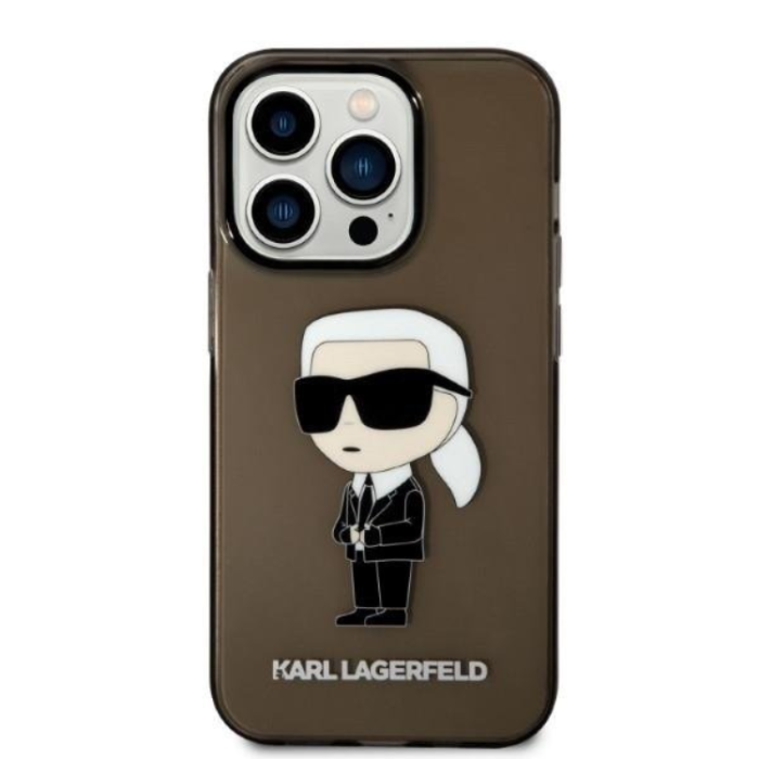 KARL LAGERFELD - Karl Lagerfeld iPhone 14 Pro Max Skal Ikonik - Svart
