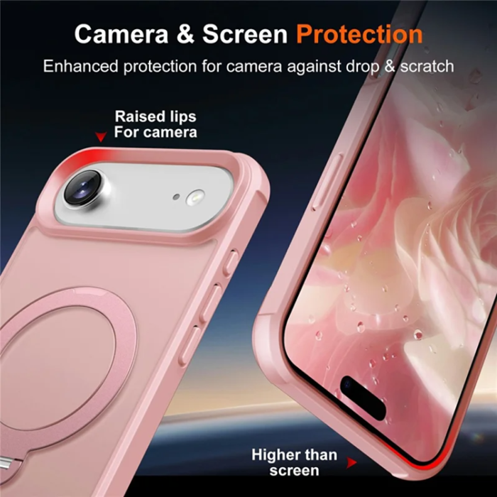 A-One Brand - iPhone Air Mobilskal MagSafe Kickstand TPU + PC - Rosa