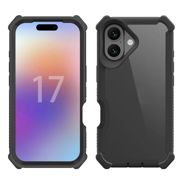 A-One Brand - iPhone 17 Mobilskal TPU + PC Shockproof - Svart