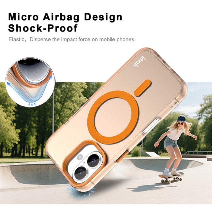Imak - IMAK iPhone 17 Mobilskal MagSafe Anti Drop - Orange