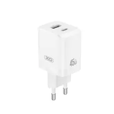 XO - XO Snabbladdare 45W USB-A - USB-C CE36 PD - Vit