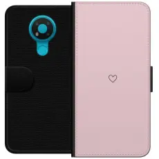 Gustaf - Pl&aring;nboksfodral till Nokia 3.4 med Litet Hj&auml;rta