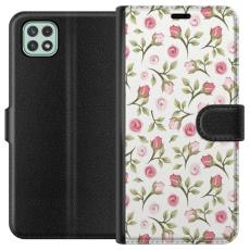 iSecrets - Pl&aring;nboksfodral till Samsung Galaxy A22 5G med Blommigt