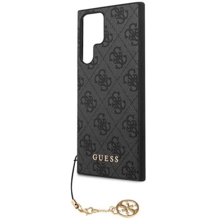 UTGATT1 - Guess Galaxy S23 Ultra Skal 4G Charms Collection - Grå