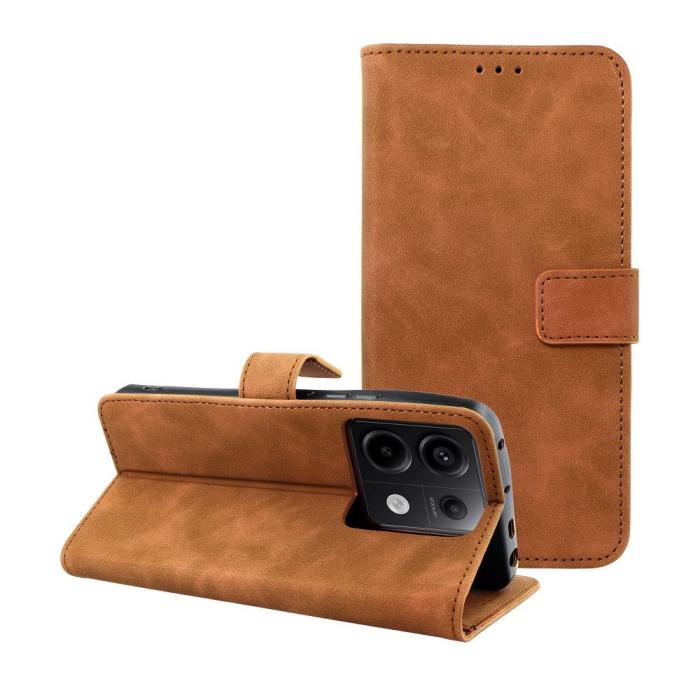 OEM - Xiaomi Redmi Note 13 Pro 5G Plånboksfodral Tender - Brun