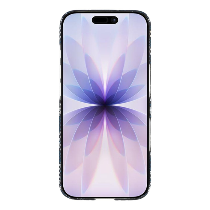 A-One Brand - iPhone 17 Mobilskal MagSafe Aramid Fiber Geometric - Blå