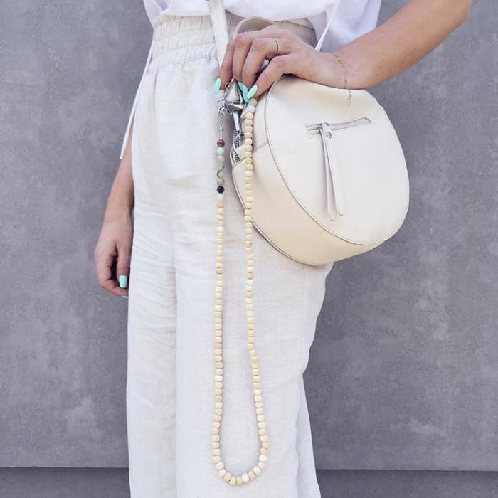 OEM - Mobilsnöre String Beads - Beige