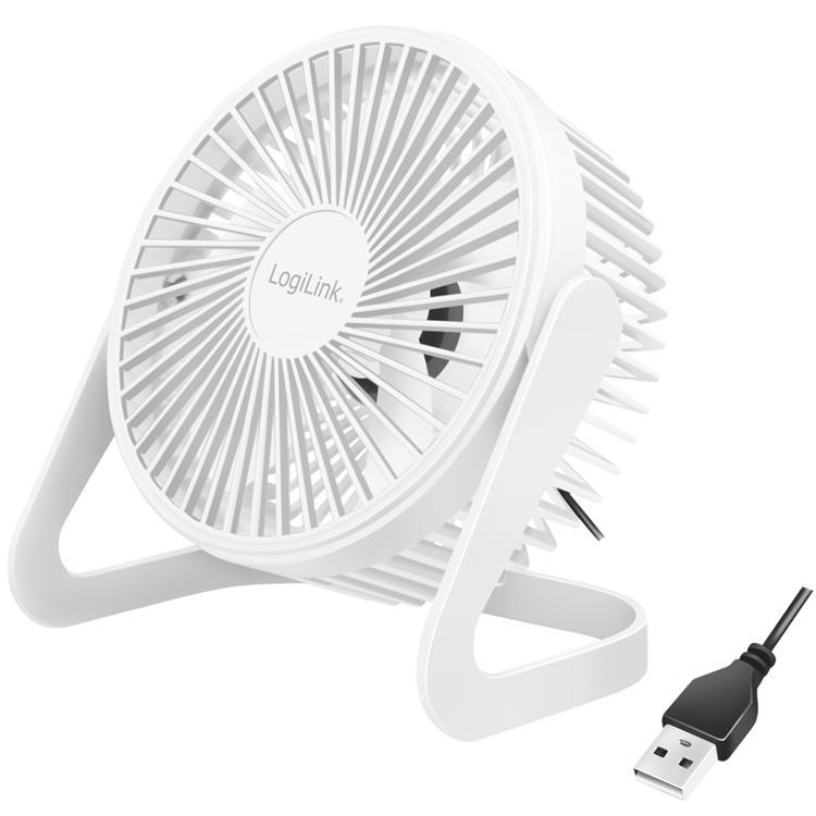 LogiLink USB-fläkt 15.24 cm - Vit