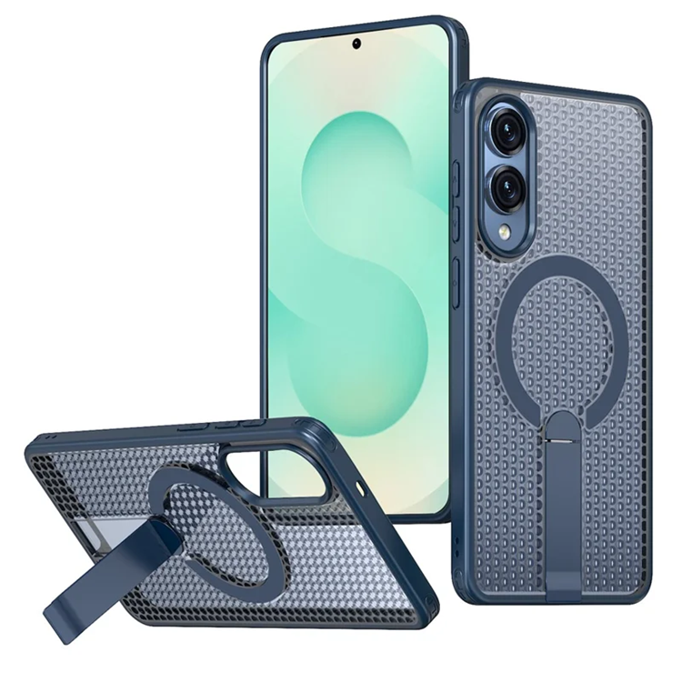 Mobilskal till Galaxy S25 Edge Magsafe Grid Texture (Blå) | 2353 | AlltMobil