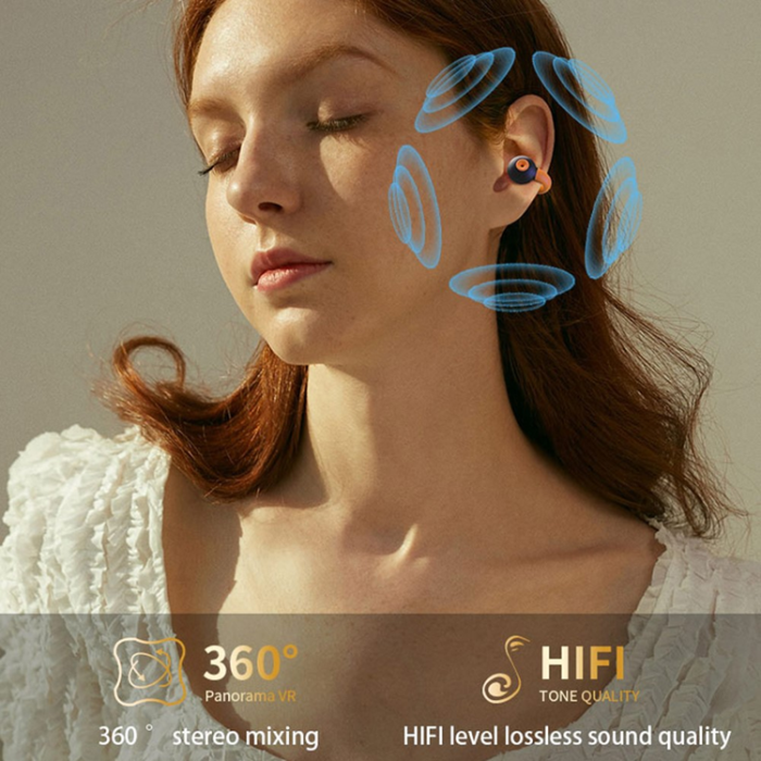 A-One Brand - Trådlösa Hörlurar Ear Clip Bluetooth Sports Stereo QH51