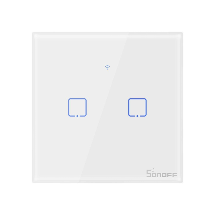 UTGATT1 - Sonoff 2-Channel Wi-Fi Smart Switch T0EU2C-TX - Vit