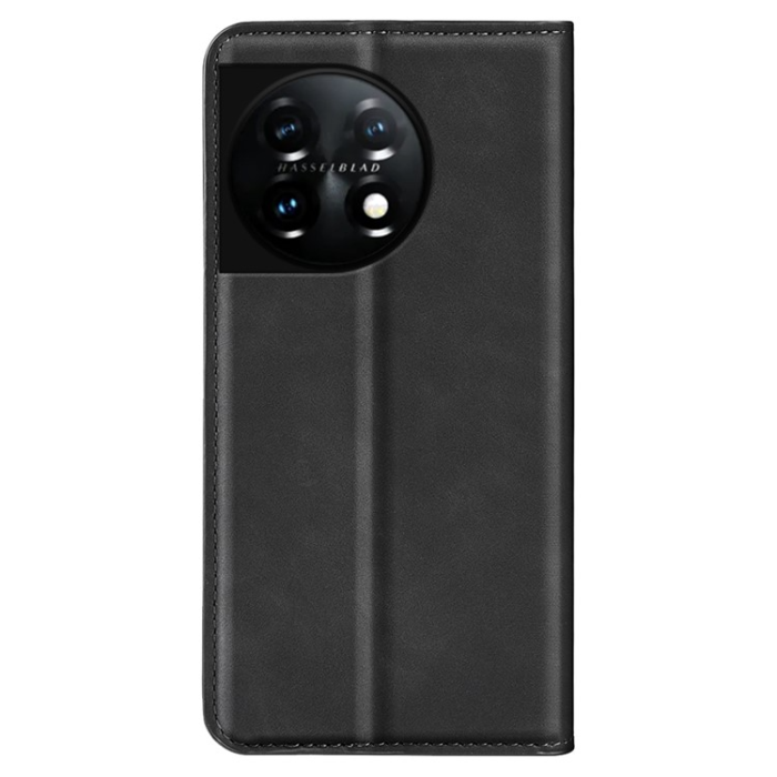 A-One Brand - OnePlus 11 5G Plånboksfodral PU-Läder Flip - Svart