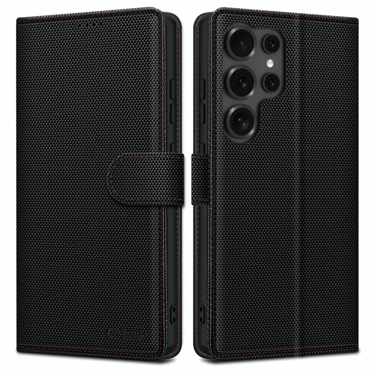 Tech-Protect Galaxy S25 Ultra Plånboksfodral RS - Svart/Röd | 2353 | AlltMobil