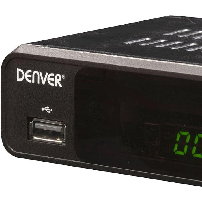 Denver - Denver TV-Box DVB-S2 (Satellit) HD Free-To-Air DVBS-206HD Svart