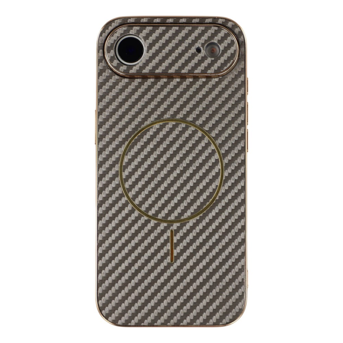 A-One Brand - iPhone Air Mobilskal MagSafe Carbon Fiber Electroplated - Kaffe