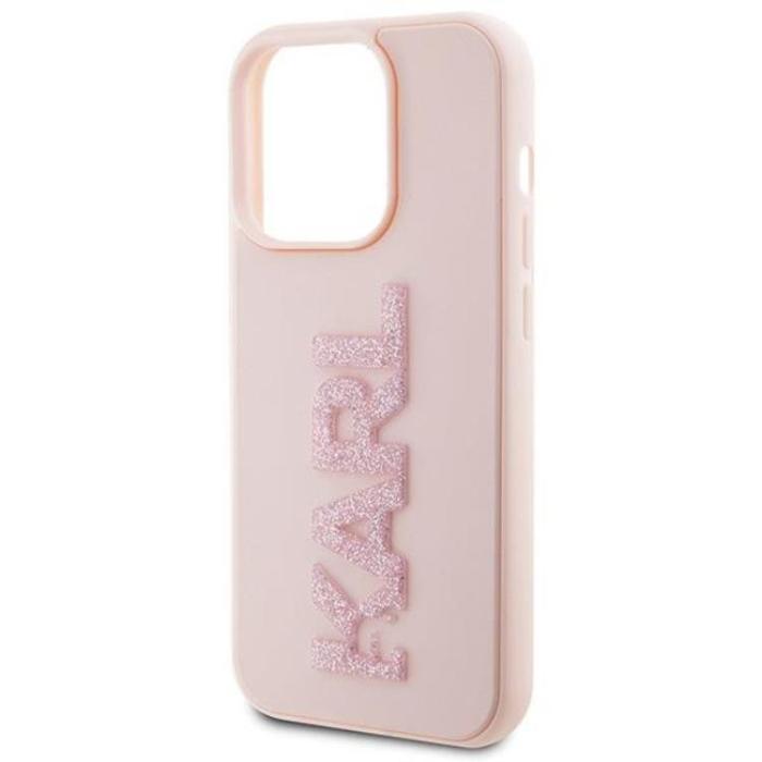 KARL LAGERFELD - Karl Lagerfeld iPhone 15 Pro Mobilskal 3D Glitter Logo