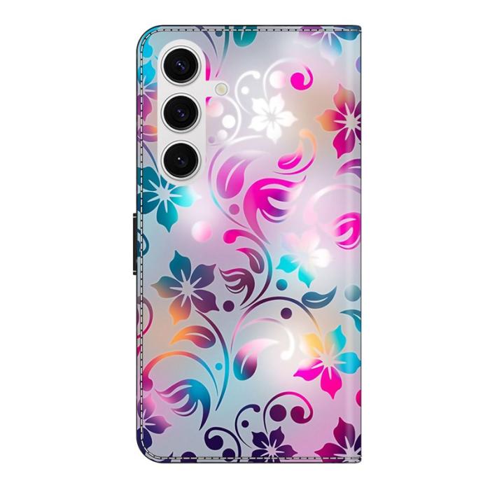 OEM - Plånboksfodral för Samsung Galaxy S26 Konstläder Ställ - Blommor
