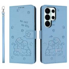 OEM - Pl&aring;nboksfodral f&ouml;r Samsung Galaxy S26 Ultra Konstl&auml;der - Bl&aring;