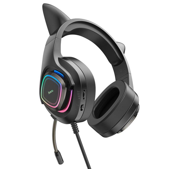 Hoco - HOCO Gaming hörlurar Söt Katt Luminous W107 phantom