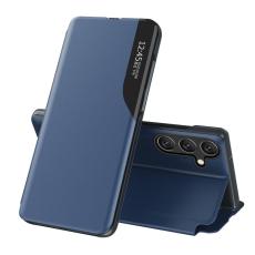 OEM - Mobilfodral f&ouml;r Samsung Galaxy S26 Konstl&auml;der med f&ouml;nster - Safir