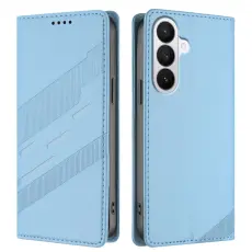 OEM - Pl&aring;nboksfodral f&ouml;r Samsung Galaxy S26 Punkstil St&auml;ll Konstl&auml;der - Ljusbl&aring;