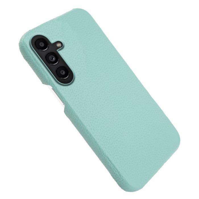 OEM - Mobilskal för Samsung Galaxy S26 Plus Magnetiskt Äkta läder + PC - Mintgrön