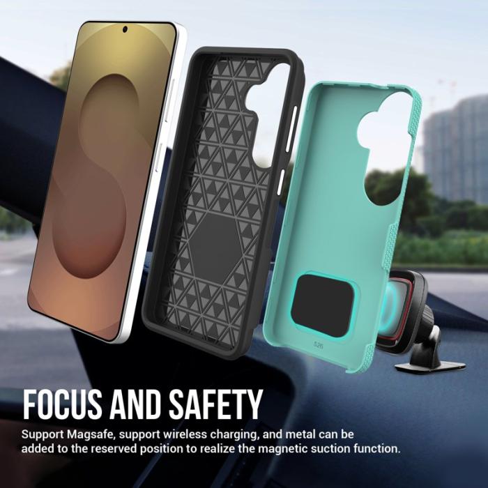 OEM - Mobilskal för Samsung Galaxy S26 TPU + PC Anti-Drop - Mintgrön