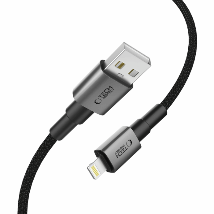 Tech-Protect - Tech-Protect Lightning Kabel Ultraboost DNA 12W/2.4A 25cm - Grå