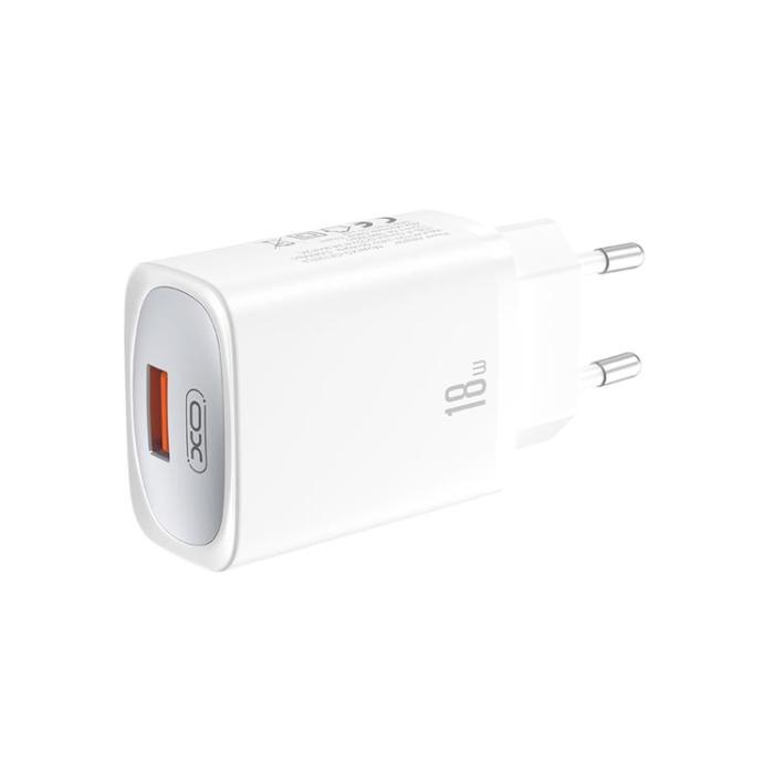 XO - XO Väggladdare 18W USB med Lightning Kabel QC CE19 - Vit