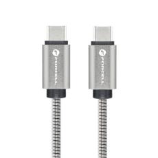 Forcell - Forcell USB-C - USB-C 100W 5A Kabel 2m PD QC C239 Silver