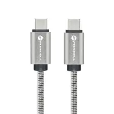 Forcell - Forcell USB-C - USB-C 100W 5A Kabel 2m PD QC C239 Silver