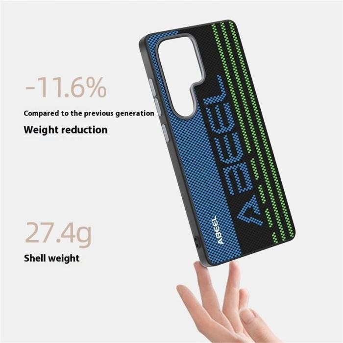 ABEEL - ABEEL Mobilskal till Samsung Galaxy S25 Ultra MagSafe Tryckt PC TPU Läder