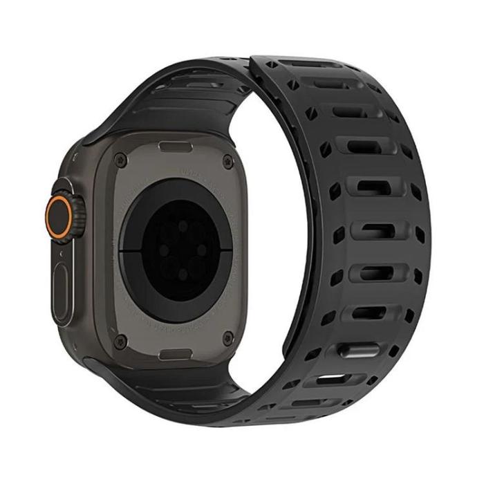 Dux Ducis - Dux Ducis Apple Watch 44/45/46/49mm Armband CS Silikon - Svart