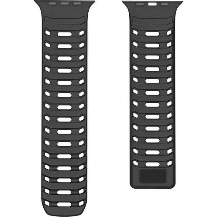 Dux Ducis - Dux Ducis Apple Watch 44/45/46/49mm Armband CS Silikon - Svart
